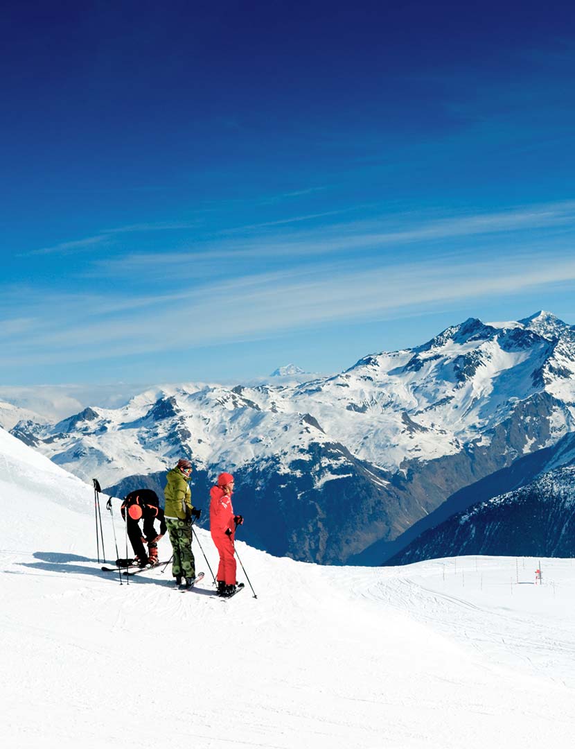 Meribel600 km pist · Variert skigåing