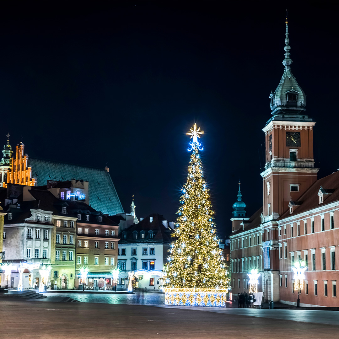 WarszawaGamlebyen i Warszawa lyser opp i juletider. Her finner du god mat, varmende drikke og spennende håndverk
Julemarked: 27/11-23/12